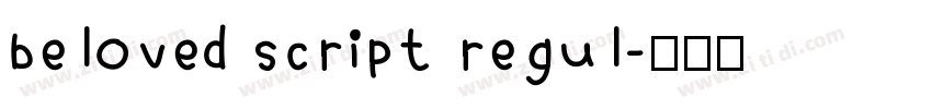 beloved script regul字体转换